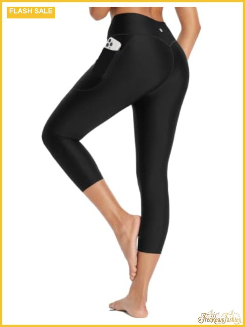 baleaf Women's 20" Swim Capris High Waisted Tummy Control UPF 50+